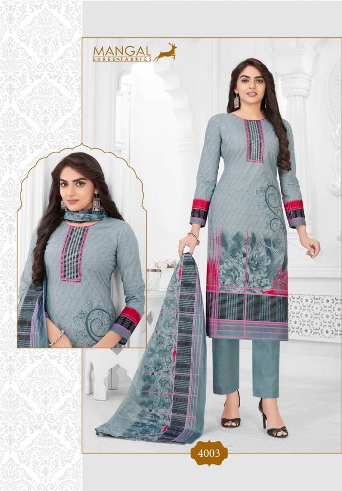 Mangal Shree Pashmina 4 Cotton Printed Casual Daily Wear Dress Material Collection